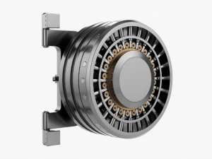 Bank Vault Door 3D Model