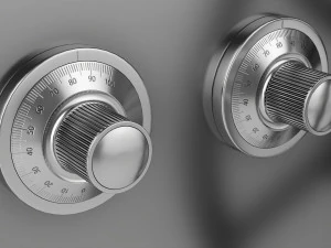 Bank Vault Door 3D Model