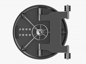 Bank Vault Door 3D Model