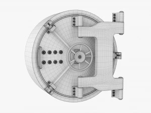 Bank Vault Door 3D Model