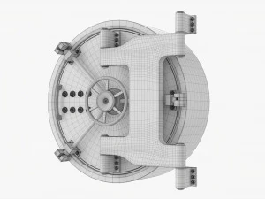 Bank Vault Door 3D Model
