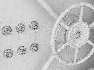 Bank Vault Door 3D Model