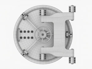 Bank Vault Door 3D Model