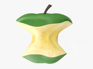 Bitten Apple Green Modelo 3D