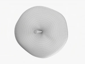 Apel Hijau yang Digigit Model 3D