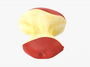 Bitten Apple Red 3D मॉडल