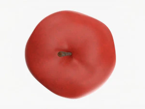 Bitten Apple Red 3D Model