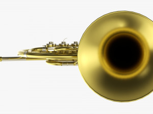 Brass Bell French Horn 3Dモデル