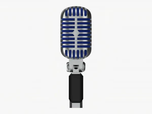 Microfono cardioide 01 Modello 3D