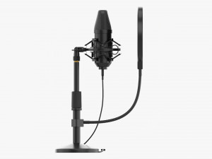 Cardioid Microphone With Stand Usb 3D Модель