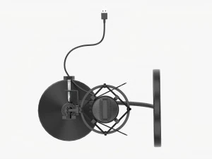 Cardioid Microphone With Stand Usb 3D Model