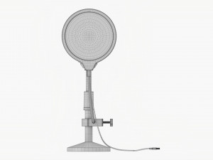 Cardioid Microphone With Stand Usb 3D Модель