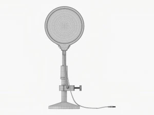 Cardioid Microphone With Stand Usb 3D Model