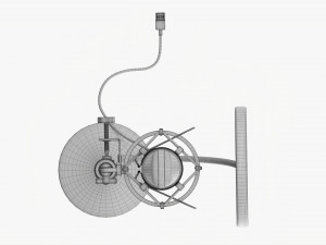 Cardioid Microphone With Stand Usb 3D Модель