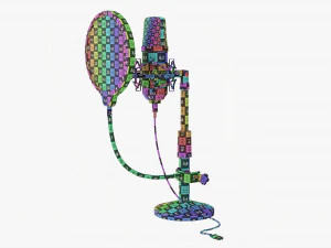 Cardioid Microphone With Stand Usb 3D Model