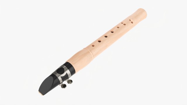 Chalumeau Wind Instrument Modèle 3D .c4d .max .obj .3ds .fbx .stl .blend 