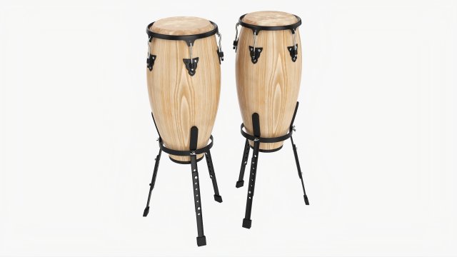 Conga Set 10 And 11 Inches 3D 모델 .c4d .max .obj .3ds .fbx .stl .blend 