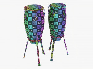 Conga Set 10 And 11 Inches 3D 모델