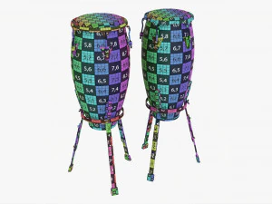 Conga Set 10 And 11 Inches 3D Model