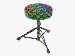 Sedile del batterista Modello 3D