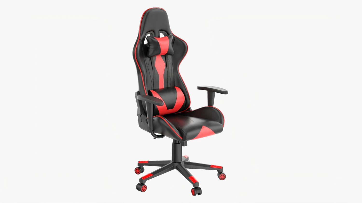 Ergonomic Gaming Armchair 3D Model .c4d .max .obj .3ds .fbx .stl .blend 