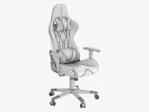 Ergonomic Gaming Armchair 3D Model