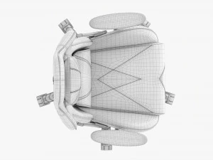 Ergonomic Gaming Armchair 3D Model