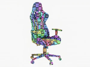 Ergonomic Gaming Armchair 3D Model