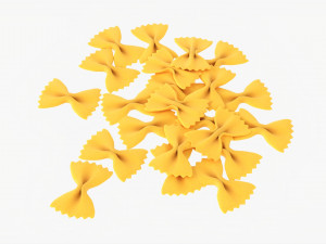 Farfalle Pasta 3D Model