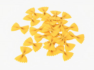 Farfalle Pasta 3Dモデル
