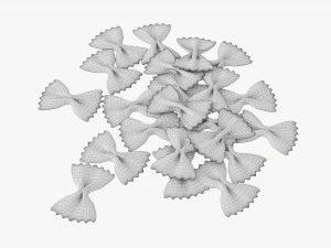Pasta Farfalle Modello 3D