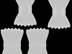 Pasta Farfalle Modello 3D