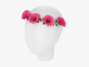 Female Flower Wreath 3D-Modell