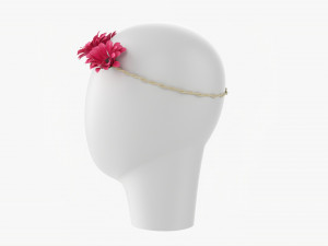 Female Flower Wreath 3D-Modell