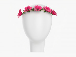 Female Flower Wreath 3D-Modell