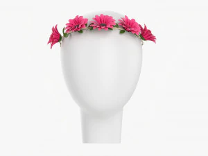 Female Flower Wreath 3D Model