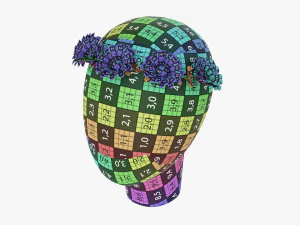 Female Flower Wreath 3D Model