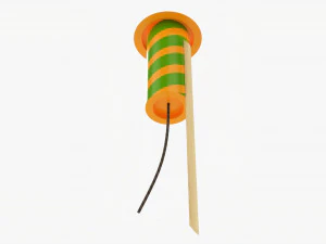 Fireworks Rocket Small 3D Model