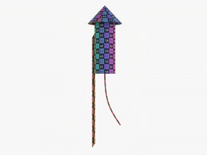 Fireworks Rocket Small 3D Model