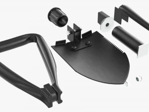 Foldable Mini Shovel Folded 3D Model