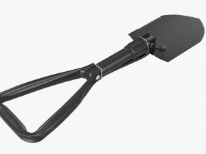 Foldable Mini Shovel Unfolded 3D Model