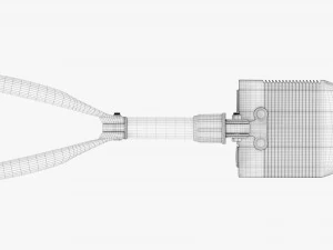 Foldable Mini Shovel Unfolded 3D Model