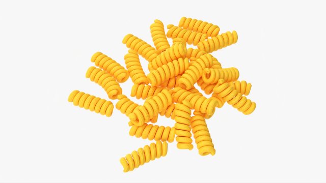 Fusilli Pasta 3Dモデル .c4d .max .obj .3ds .fbx .stl .blend 