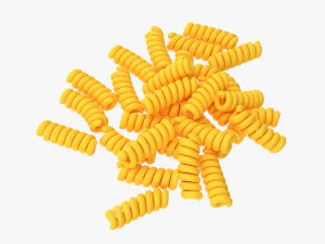 फ्यूसिली पास्ता 3D मॉडल