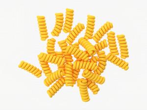 Fusilli Pasta 3Dモデル