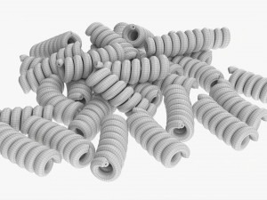 Fusilli Pasta 3Dモデル