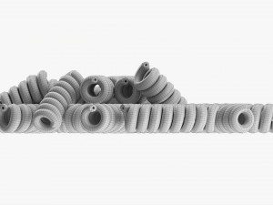 Fusilli Pasta 3Dモデル