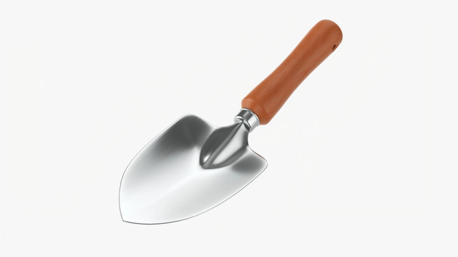 Garden Shovel With Short Handle 3D Model .c4d .max .obj .3ds .fbx .stl .blend 