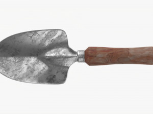 Garden Shovel With Short Handle Dirty 3D-Modell