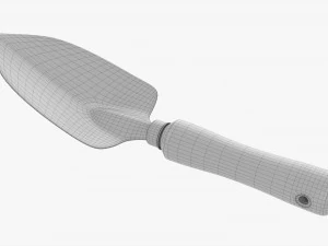 Pala De Jard&iacute;n Con Mango Corto Sucio Modelo 3D